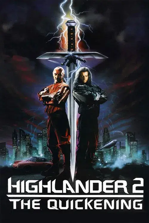 Poster for Highlander II: The Quickening